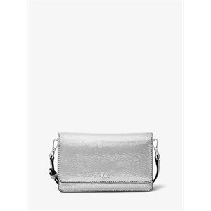 MICHAEL Michael Kors Crackled Metallic Leather Convertible Crossbody Bag