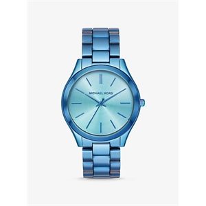 Michael Kors Oversized Slim Runway Iridescent Blue-Tone Watch