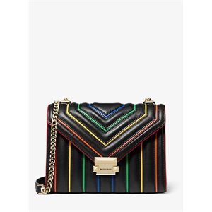 MICHAEL Michael Kors Whitney Large Rainbow Quilted Leather Convertible Shoulder Bag
