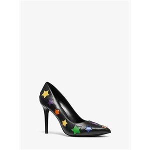 MICHAEL Michael Kors Raven Star-Cutout Leather Pumpã