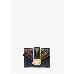 MICHAEL Michael Kors Whitney Small Rainbow Quilted Leather Chain Wallet