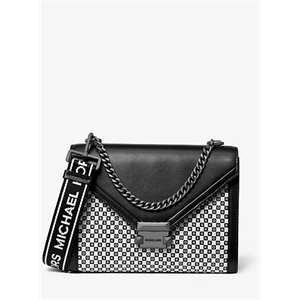 MICHAEL Michael Kors Whitney Large Checkerboard Logo Convertible Shoulder Bag