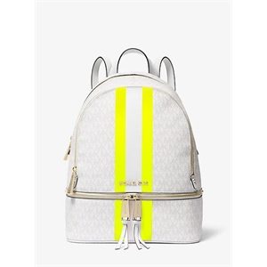 MICHAEL Michael Kors Rhea Medium Logo Stripe Backpack