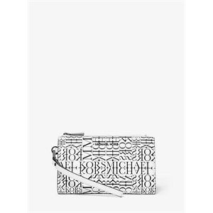 MICHAEL Michael Kors Adele Newsprint Logo Leather Smartphone Wallet
