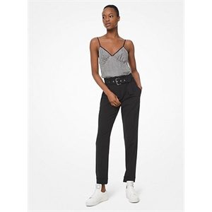 MICHAEL Michael Kors Stretch-Wool Belted Trousers