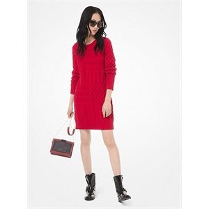 MICHAEL Michael Kors Cable-Knit Sweater Dress