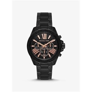 Michael Kors Wren Pave Black-Tone Watch
