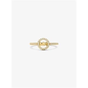 Michael Kors Precious Metal Plated Sterling-Silver Logo Ring