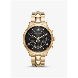 Michael Kors Oversized Runway Mercer Gold-Tone Watch