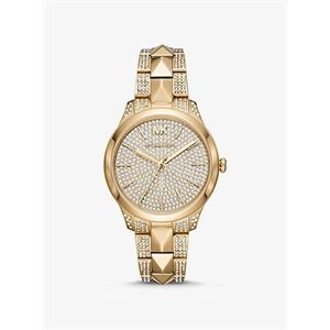Michael Kors Runway Mercer Pave Gold-Tone Watch