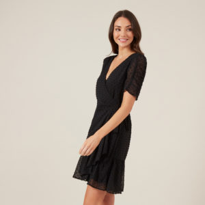 French Connection Dobby Wrap Dress