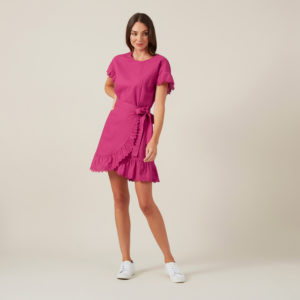 French Connection Linen Wrap Dress