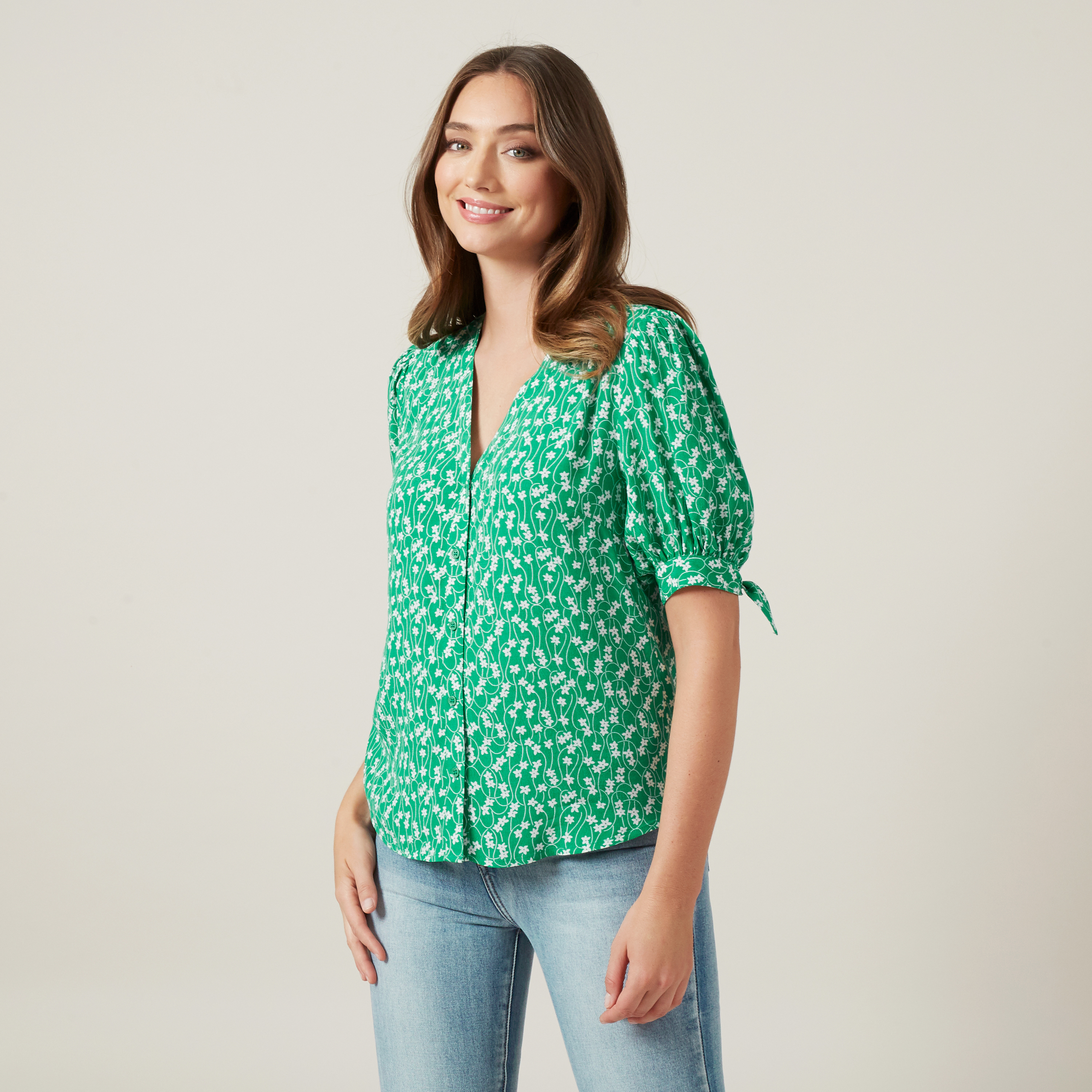 French Connection Floral Full Sleeve Shirt