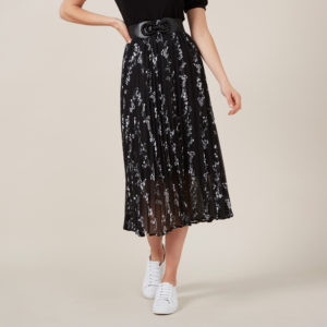 French Connection Floral Pleat Skirt