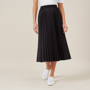 French Connection Jacquard Pleated Skirt