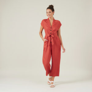 French Connection Tie Front Jumpsuit