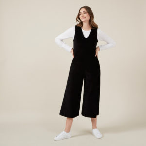French Connection Ribbed Velvet Jumpsuit