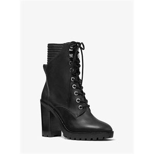 MICHAEL Michael Kors Bastian Leather Combat Boot
