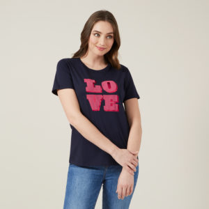 French Connection Love Logo Tee