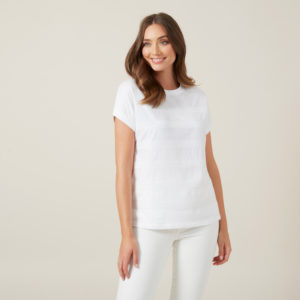 French Connection Sequin Stripe T