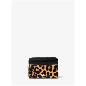 MICHAEL Michael Kors Small Leopard Calf Hair Wallet