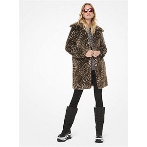 MICHAEL Michael Kors Safari Faux Fur Coat