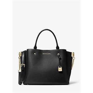 MICHAEL Michael Kors Arielle Large Pebbled Leather Satchel