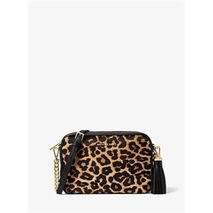 MICHAEL Michael Kors Jet Set Medium Leopard Calf Hair Camera Bag
