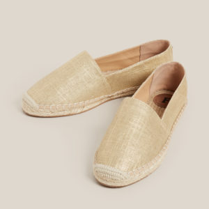French Connection Gold Espadrille