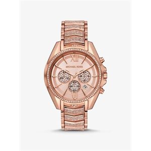 Michael Kors Oversized Whitney Pave Rose Gold-Tone Watch