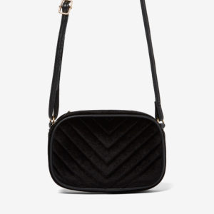French Connection Velvet Shoulder Bag