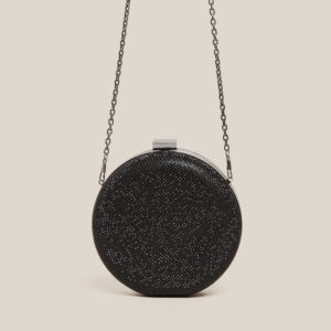 French Connection Sparkle Circle Clutch