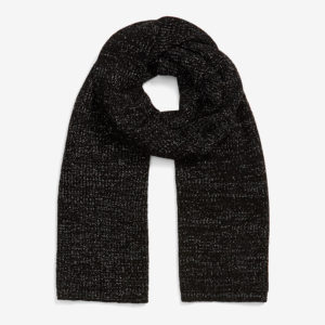 French Connection Black Lurex Scarf