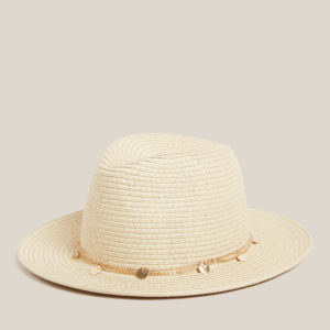 French Connection Fedora With Chain Detail