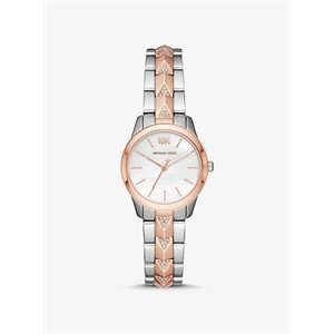 Michael Kors Petite Runway Mercer Pave Two-Tone Watch