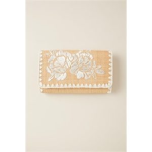 Tigerlily Luana Rafia Clutch