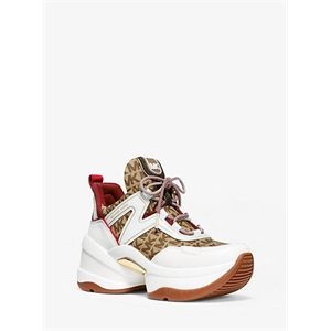 MICHAEL Michael Kors Olympia Logo Jacquard Trainer