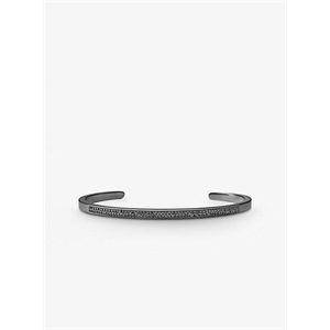 Michael Kors Black Rhodium-Plated Sterling Silver Pave Nesting Cuff