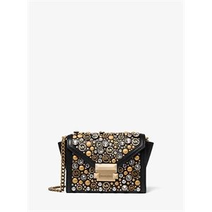 MICHAEL Michael Kors Whitney Logo Embellished Leather Convertible Crossbody Bag