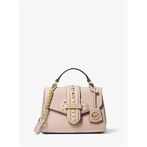 MICHAEL Michael Kors Bleecker Extra-Small Studded Crossgrain Leather Crossbody Bag