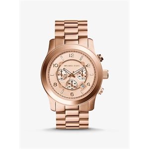 Michael Kors Oversized Runway Rose Gold-Tone Watch
