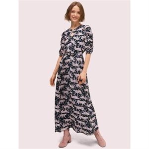 Kate Spade Panther Dot Midi Dress