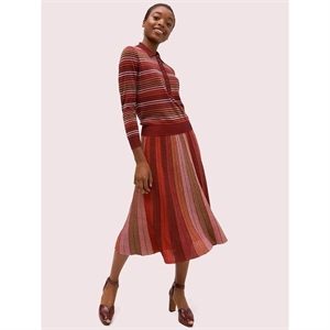 Kate Spade Metallic Stripe Knit Skirt