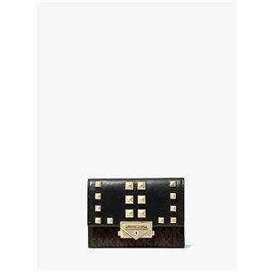 MICHAEL Michael Kors Cece Small Studded Leather And Logo Wallet