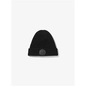 MICHAEL Michael Kors Logo Patch Ribbed Nylon-Blend Beanie