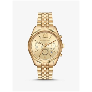 Michael Kors Oversized Lexington Gold-Tone Watch