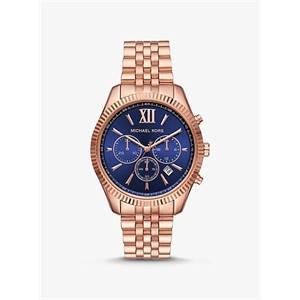 Michael Kors Lexington Rose Gold-Tone Watch