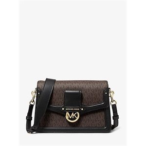 MICHAEL Michael Kors Jessie Medium Logo And Leather Shoulder Bag