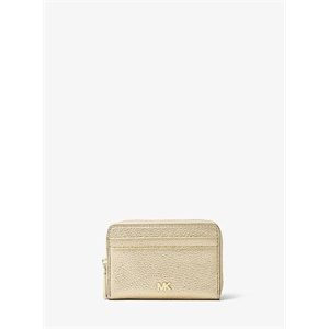MICHAEL Michael Kors Small Metallic Pebbled Leather Wallet