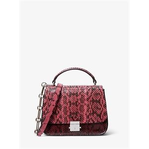 Michael Kors Mia Small Tri-Color Snakeskin Shoulder Satchel